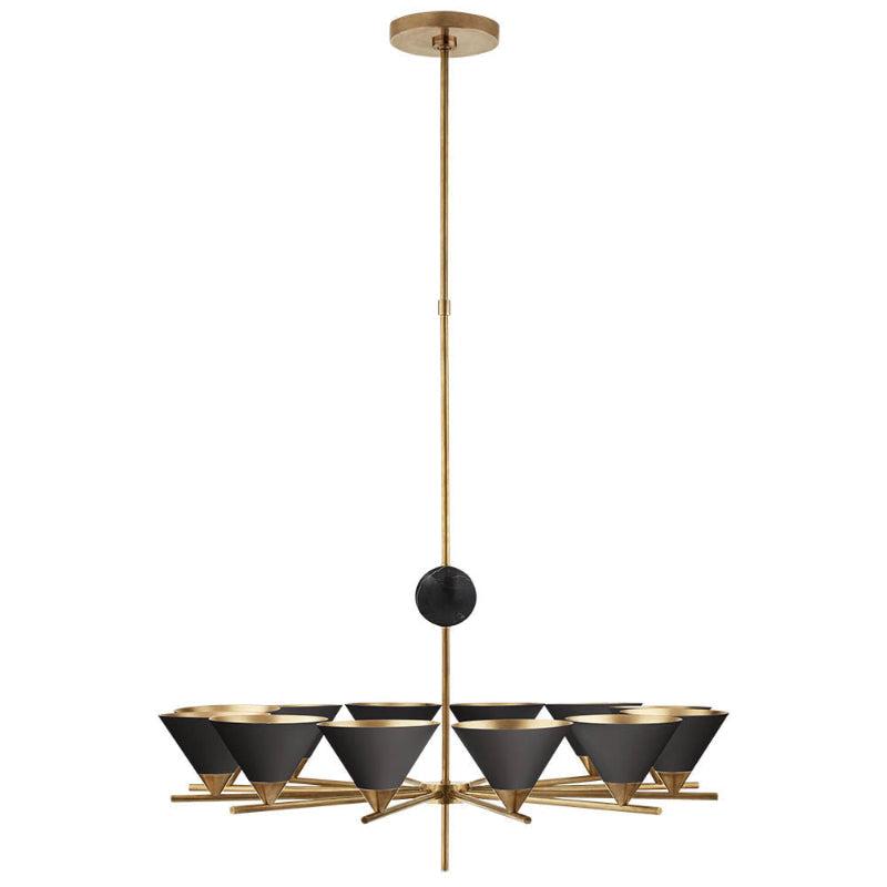 Bloom Chandelier Métal Marbre Vintage Grand Modèle - Neutralighting