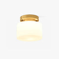 Elsilisra Plafonnier Flush Art Nordique Laiton Verre - Neutralighting