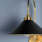 Helena Applique Murale Intérieure Vintage en Laiton - Neutralighting
