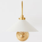 Helena Applique Murale Intérieure Vintage en Laiton - Neutralighting