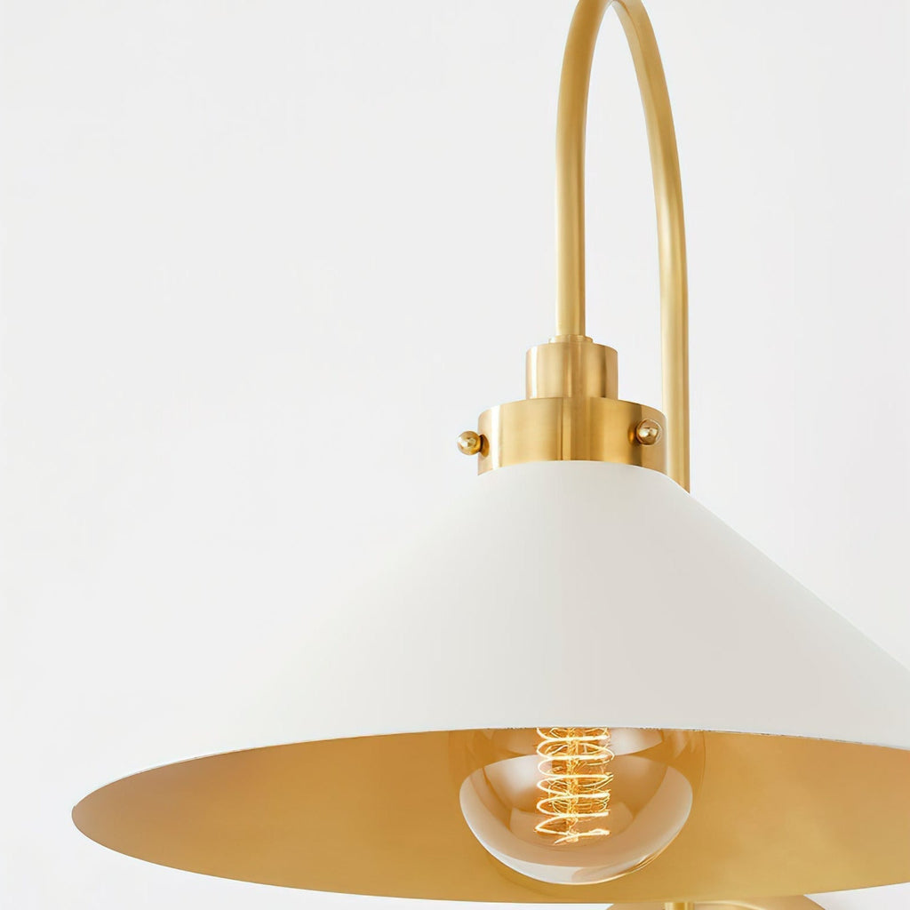 Helena Applique Murale Intérieure Vintage en Laiton - Neutralighting