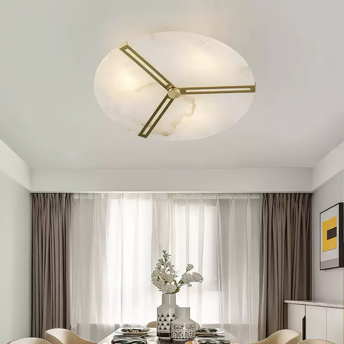 Aveline Lumière de Plafond Appliquée en Albâtre - Neutralighting