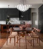 Lustra Chandelier Bulles en Verre Satiné - Neutralighting