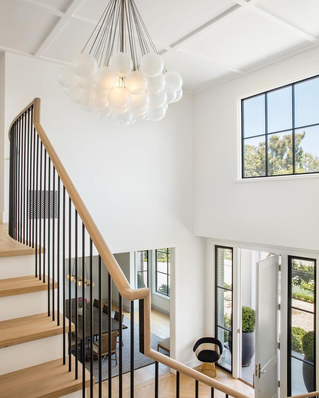 Lustra Chandelier Bulles en Verre Satiné - Neutralighting