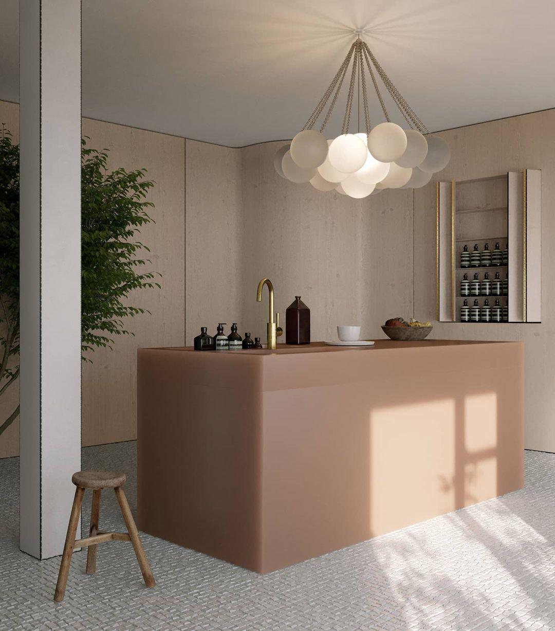 Lustra Chandelier Bulles en Verre Satiné - Neutralighting
