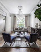 Lustra Chandelier Bulles en Verre Satiné - Neutralighting