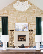 Lustra Chandelier Bulles en Verre Satiné - Neutralighting