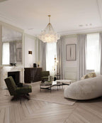 Lustra Chandelier Bulles en Verre Satiné - Neutralighting
