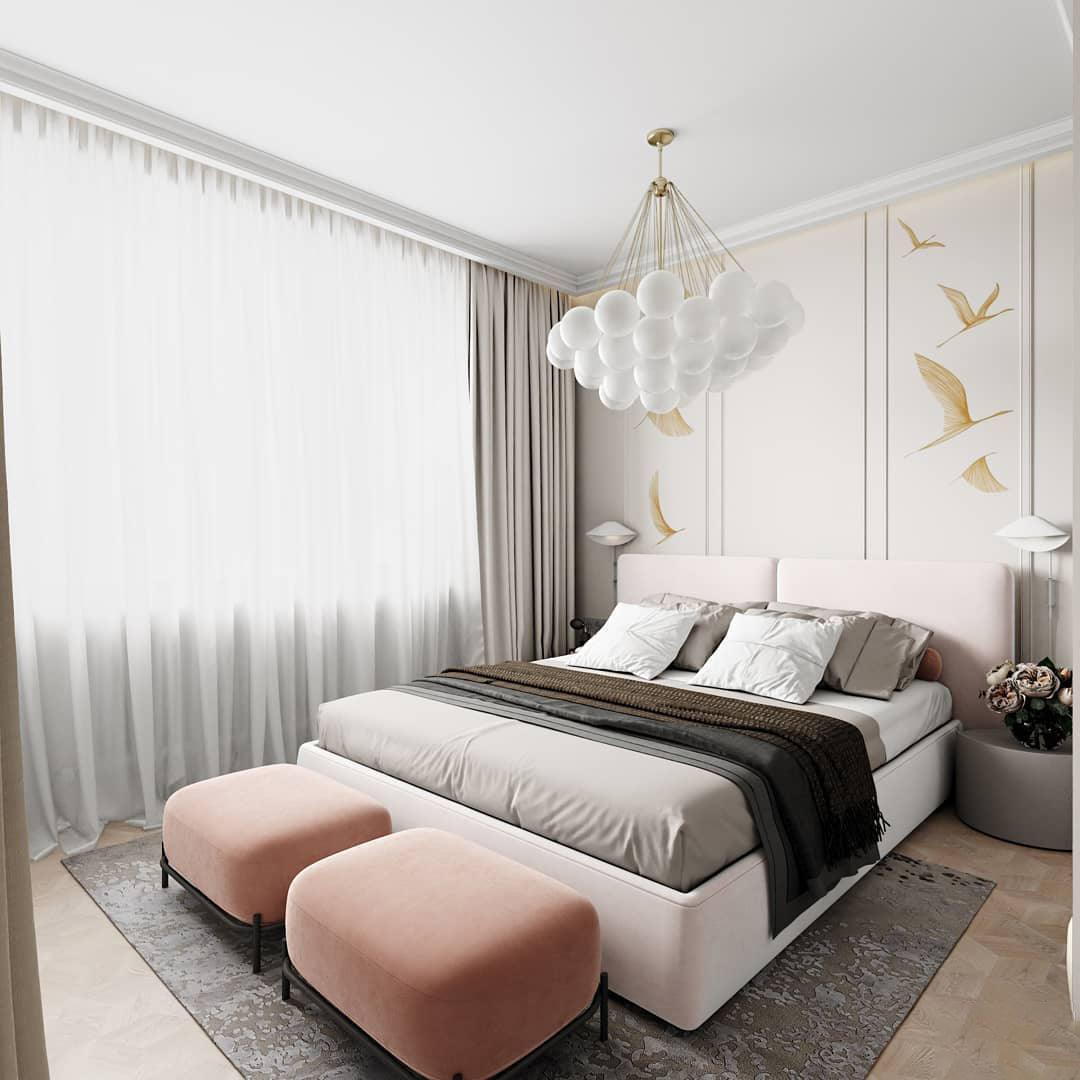Lustra Chandelier Bulles en Verre Satiné - Neutralighting