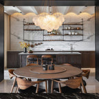 Lustra Chandelier Bulles en Verre Satiné - Neutralighting