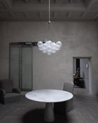 Lustra Chandelier Bulles en Verre Satiné - Neutralighting