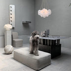Lustra Chandelier Bulles en Verre Satiné - Neutralighting