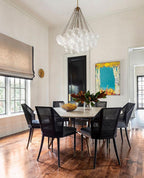 Lustra Chandelier Bulles en Verre Satiné - Neutralighting