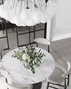 Lustra Chandelier Bulles en Verre Satiné - Neutralighting