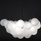 Lustra Chandelier Bulles en Verre Satiné - Neutralighting
