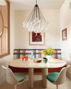 Lustra Chandelier Bulles en Verre Satiné - Neutralighting