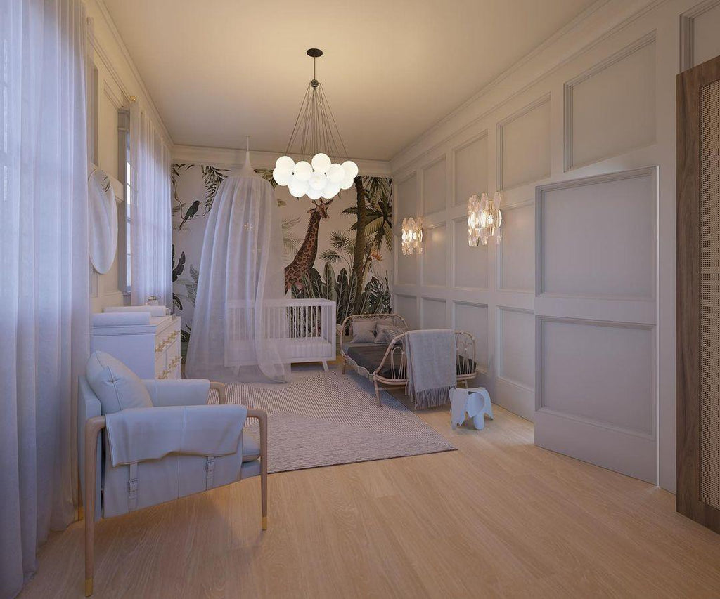 Lustra Chandelier Bulles en Verre Satiné - Neutralighting