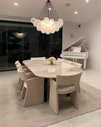 Lustra Chandelier Bulles en Verre Satiné - Neutralighting