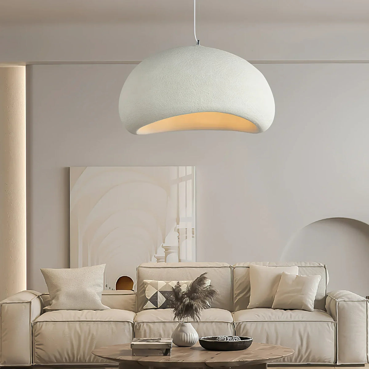 Kryo Suspension Nuage Nordique Gris/Blanc/Bleu Salon - Neutralighting