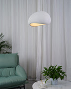 Solara Pendant Lamp Plaster Half Dome Plug In Wabi Sabi - Neutralighting