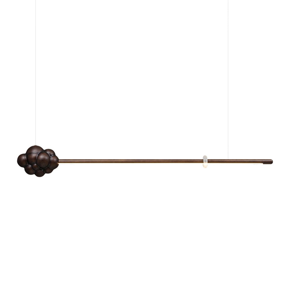 Lustra Suspension Minérale Nuage Bois Minimaliste - Neutralighting