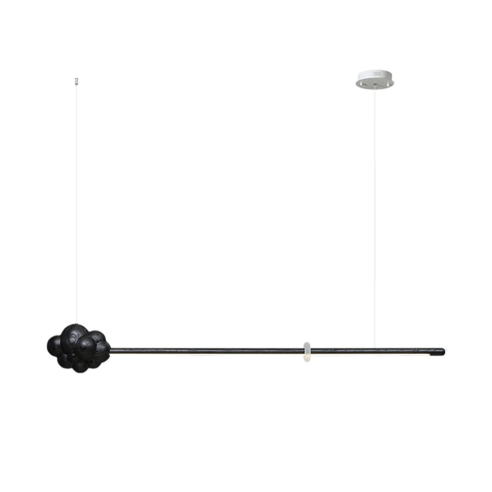 Lustra Suspension Minérale Nuage Bois Minimaliste - Neutralighting