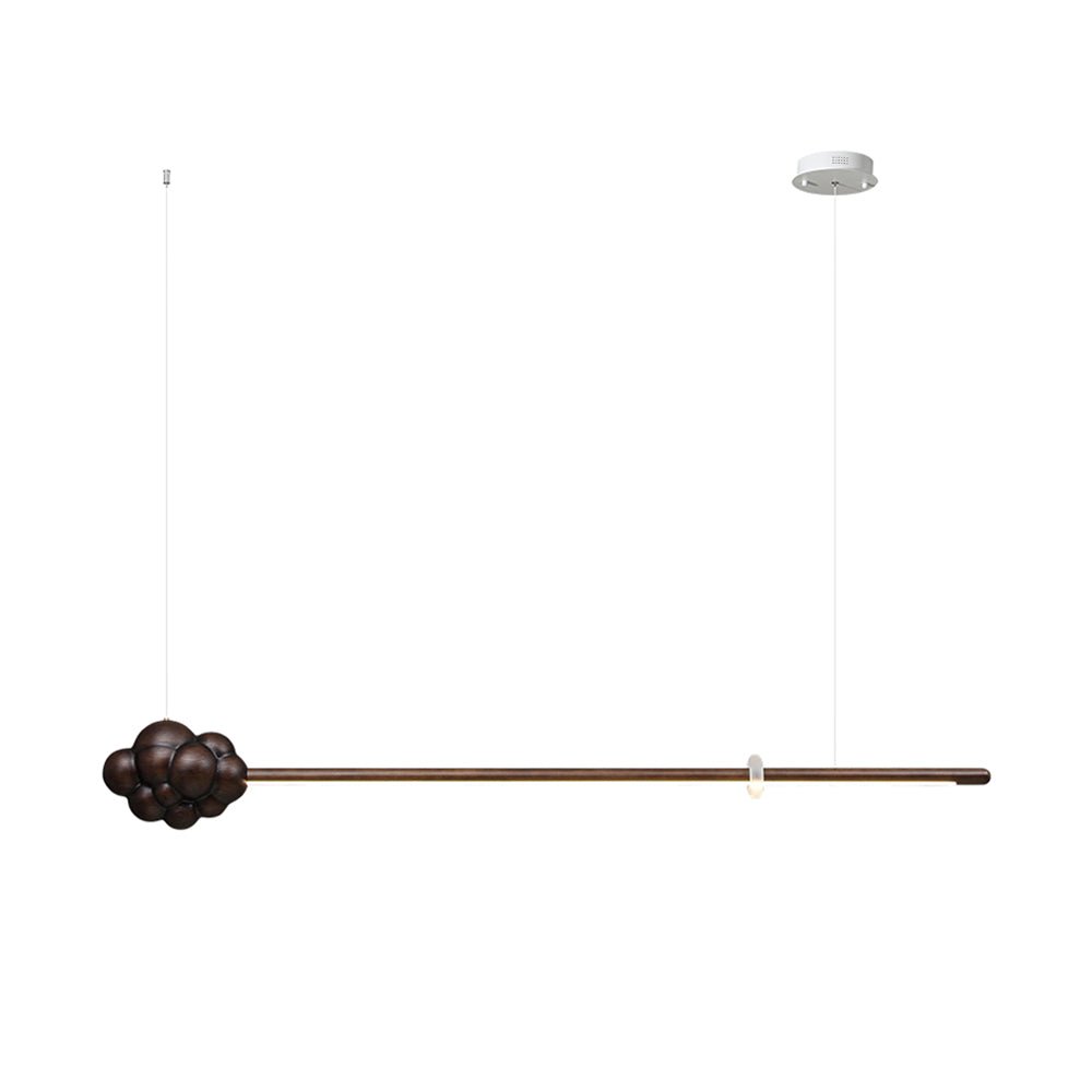 Lustra Suspension Minérale Nuage Bois Minimaliste - Neutralighting