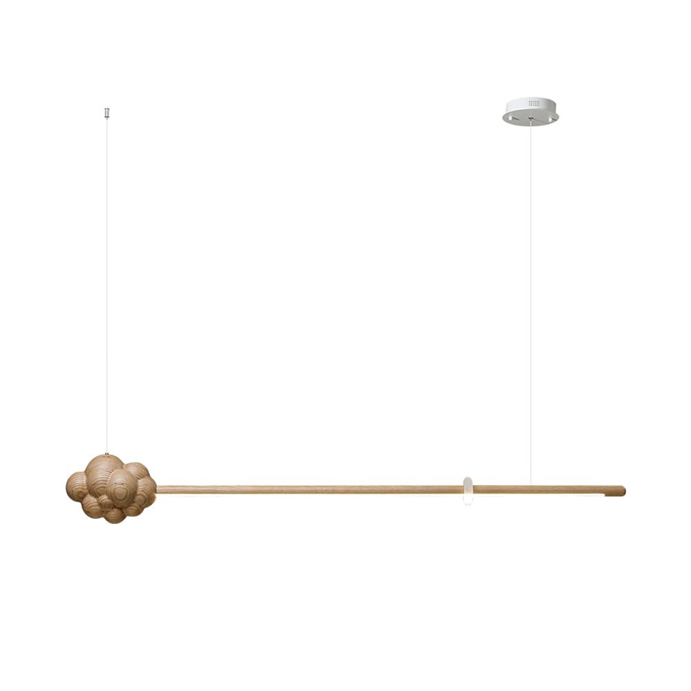 Lustra Suspension Minérale Nuage Bois Minimaliste - Neutralighting