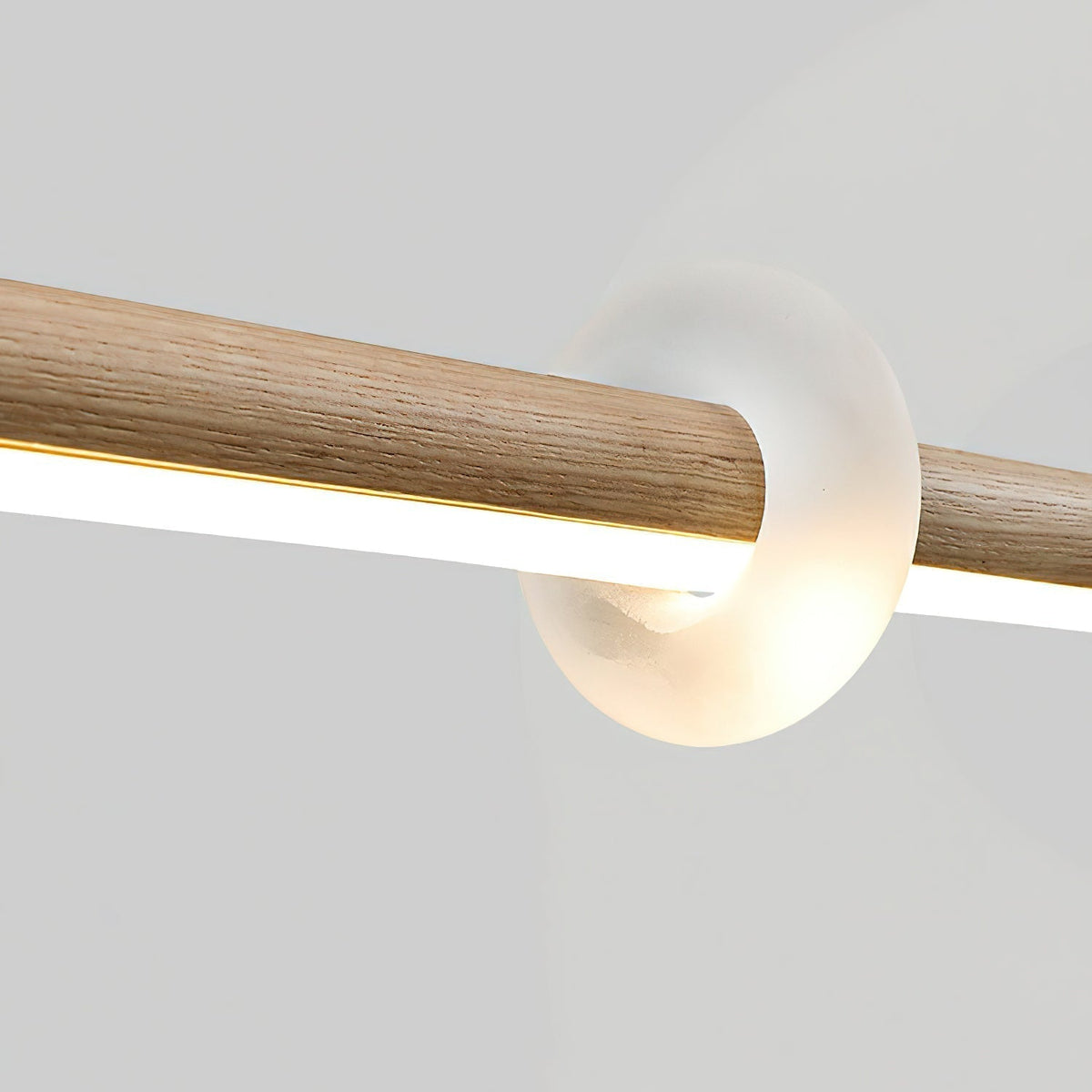 Lustra Suspension Minérale Nuage Bois Minimaliste - Neutralighting
