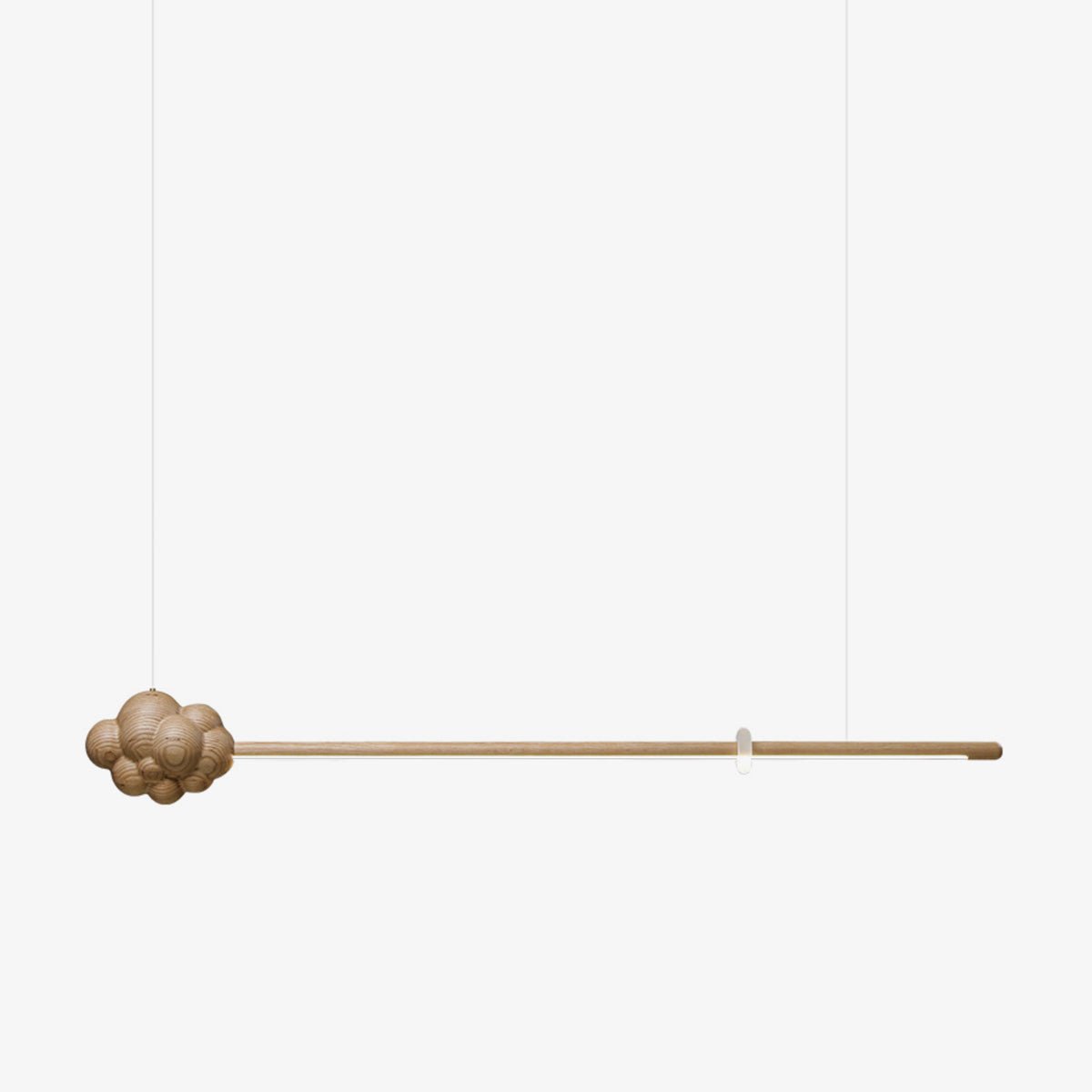 Lustra Suspension Minérale Nuage Bois Minimaliste - Neutralighting