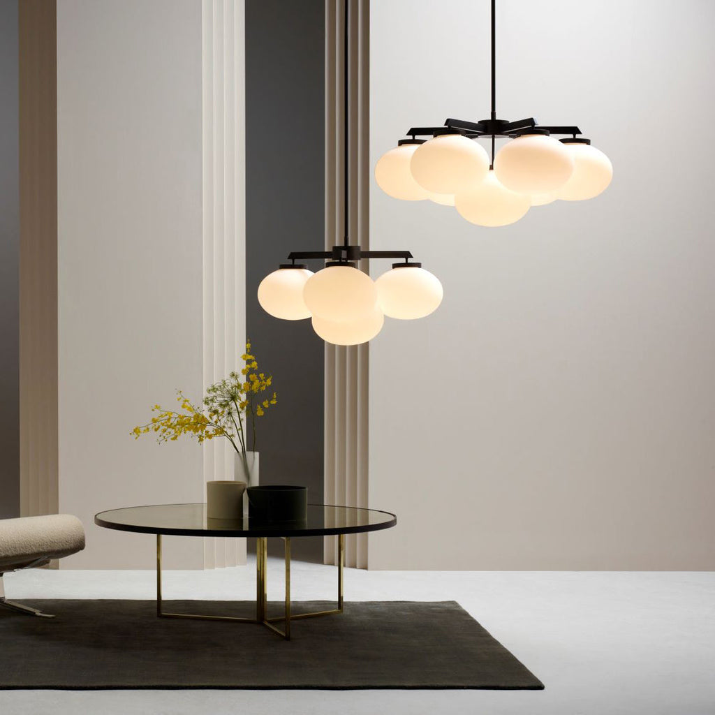 Edge Chandelier Métal Laiton Verre Élégance Premium - Neutralighting