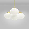 Edge Chandelier Métal Laiton Verre Élégance Premium - Neutralighting