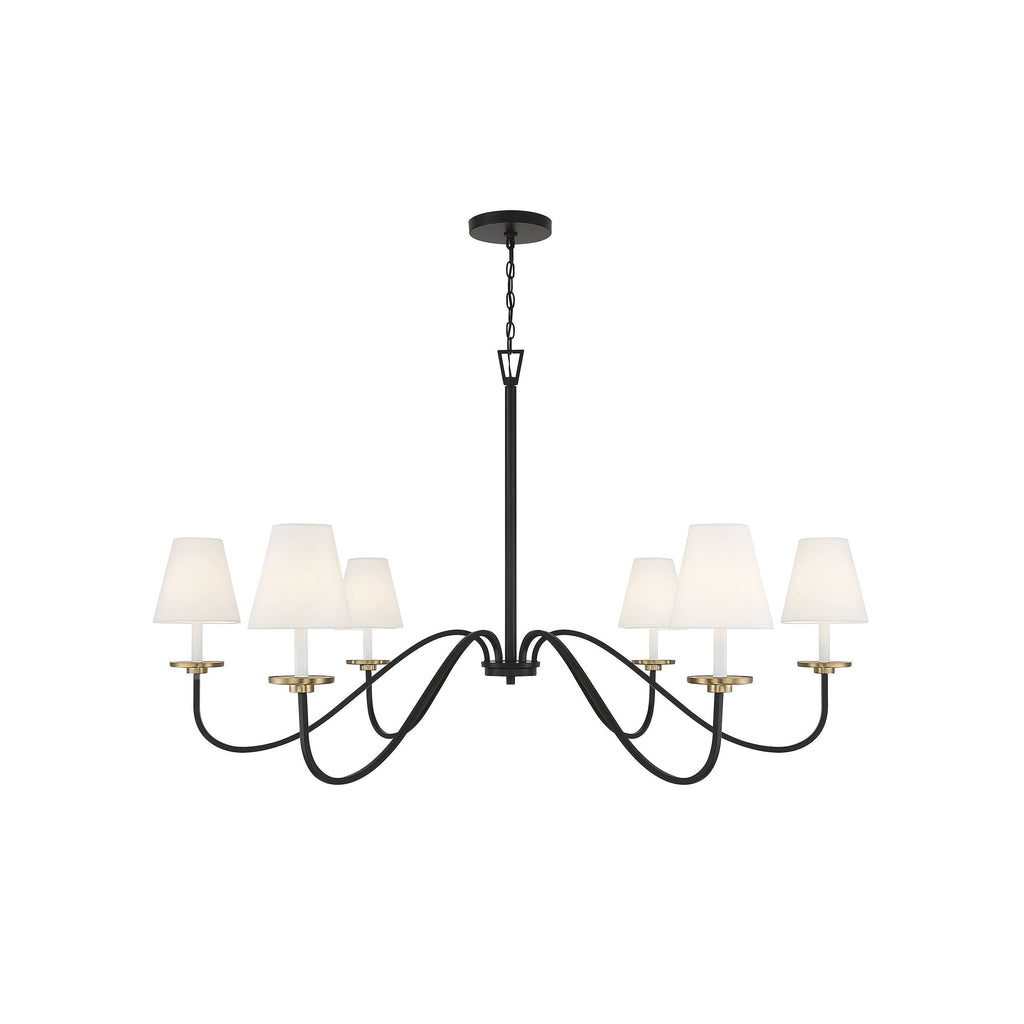 Flux Chandelier Métal Laiton Tissu Industriel Vintage - Neutralighting