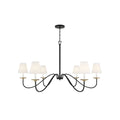 Flux Chandelier Métal Laiton Tissu Industriel Vintage - Neutralighting
