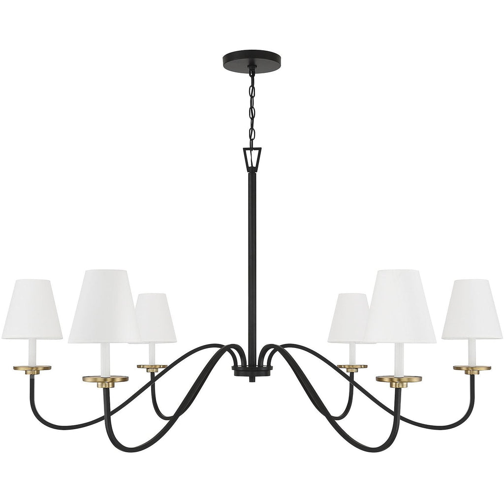 Flux Chandelier Métal Laiton Tissu Industriel Vintage - Neutralighting