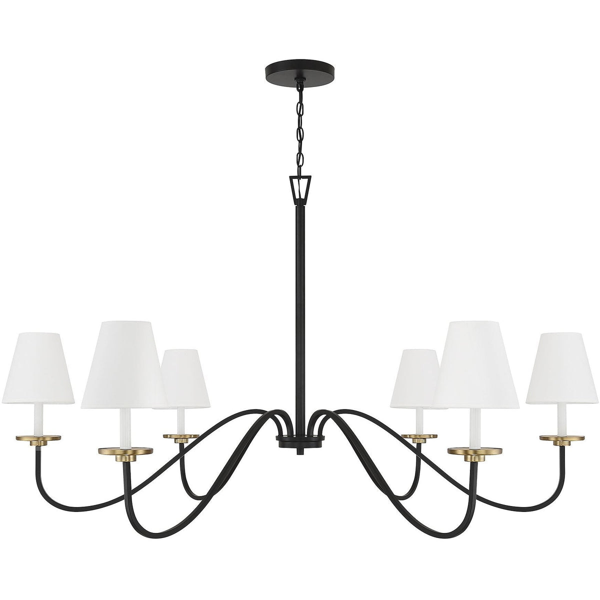 Flux Chandelier Métal Laiton Tissu Industriel Vintage - Neutralighting