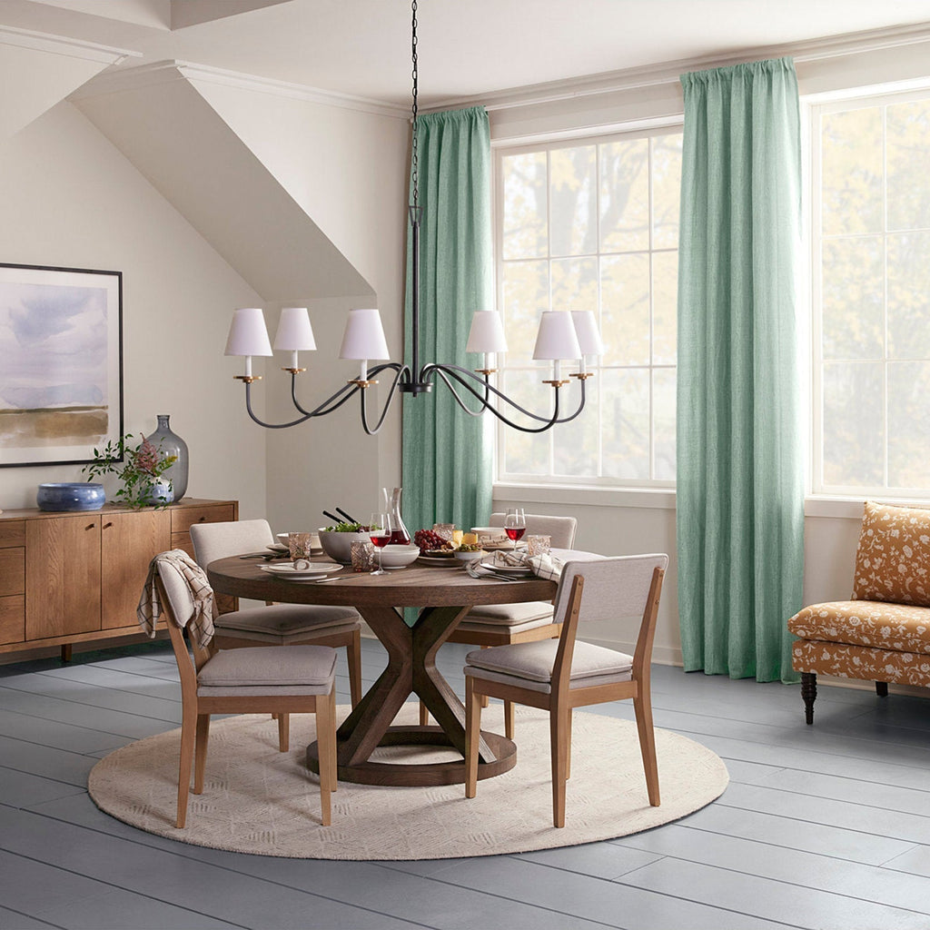 Flux Chandelier Métal Laiton Tissu Industriel Vintage - Neutralighting