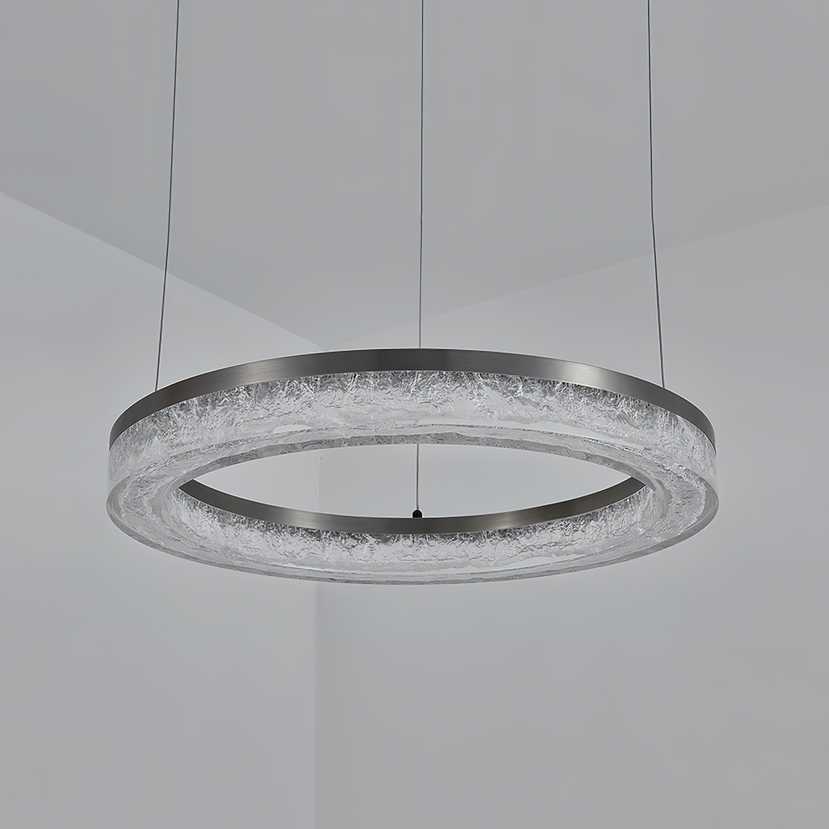 Idyll Chandelier Rond LED Métal Résine Minimaliste Moderne - Neutralighting