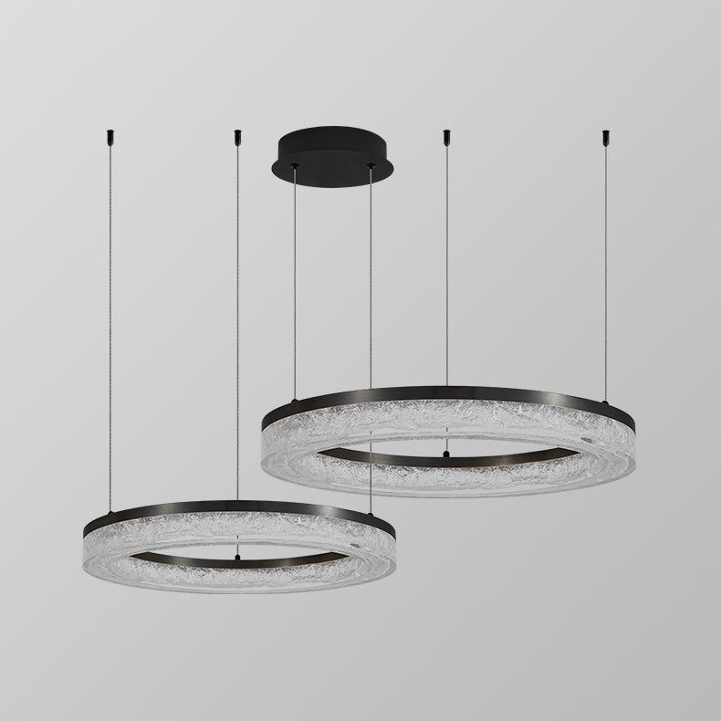 Idyll Chandelier Rond LED Métal Résine Minimaliste Moderne - Neutralighting