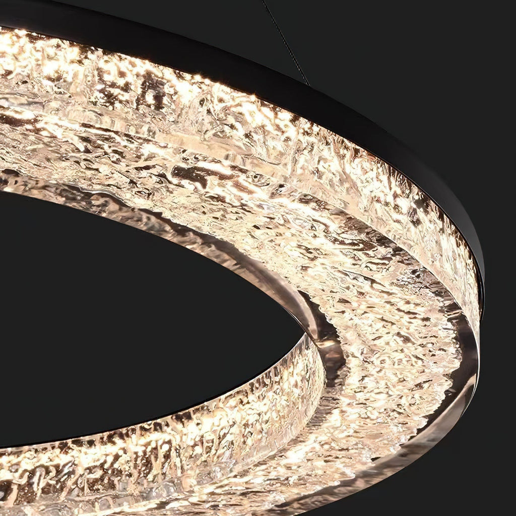 Idyll Chandelier Rond LED Métal Résine Minimaliste Moderne - Neutralighting