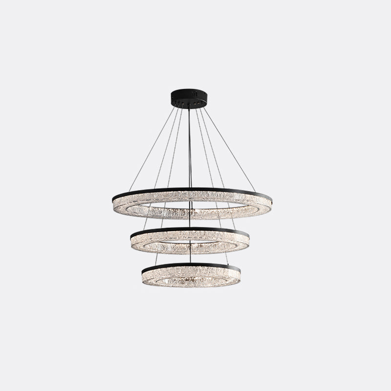 Idyll Chandelier Rond LED Métal Résine Minimaliste Moderne - Neutralighting