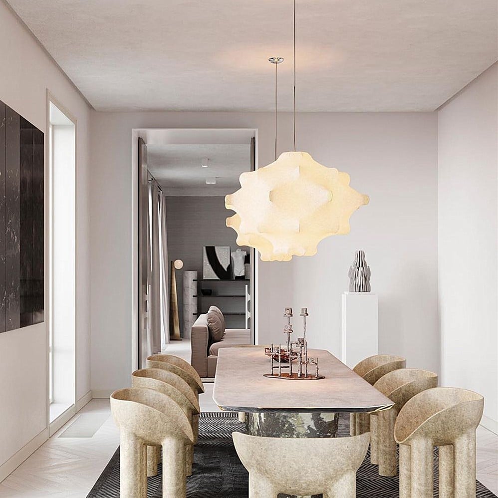 Lumina Suspension en Soie Contemporaine - Neutralighting