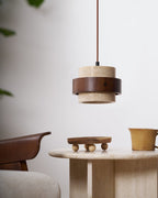 Cumirora Suspension Cylindre Superposé en Travertin - Neutralighting