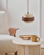 Cumirora Suspension Cylindre Superposé en Travertin - Neutralighting