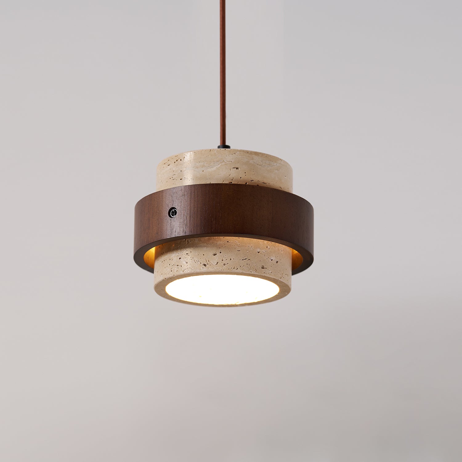 Cumirora Suspension Cylindre Superposé en Travertin - Neutralighting