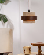 Cumirora Suspension Cylindre Superposé en Travertin - Neutralighting