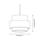 Avone Suspension à brancher en travertin et noyer - Neutralighting
