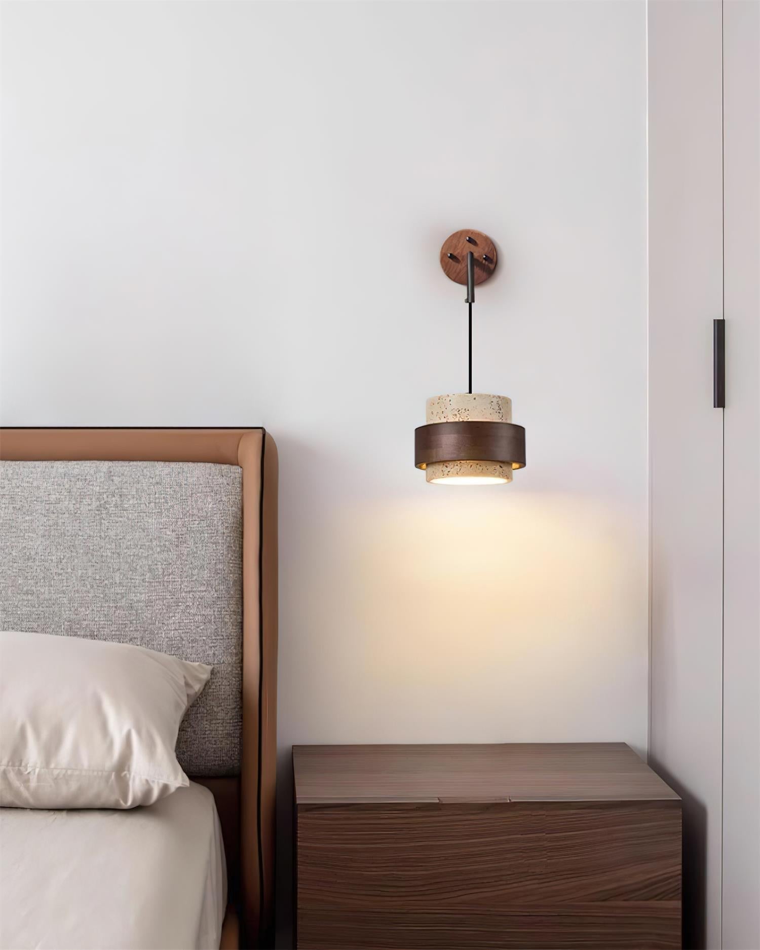Flare Applique Murale Moderne Minimaliste en Noyer - Neutralighting