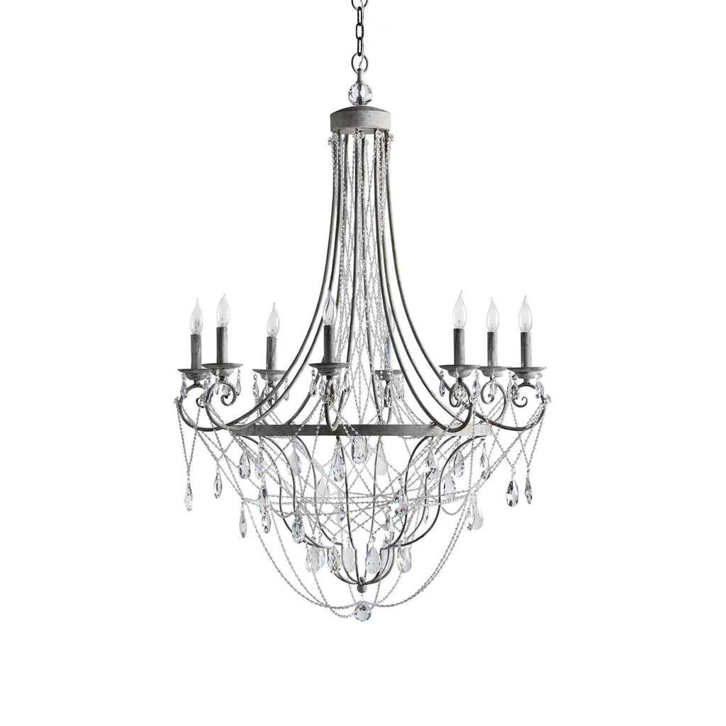Luster Chandelier Métal Cristal Industriel Traditionnel Vintage - Neutralighting