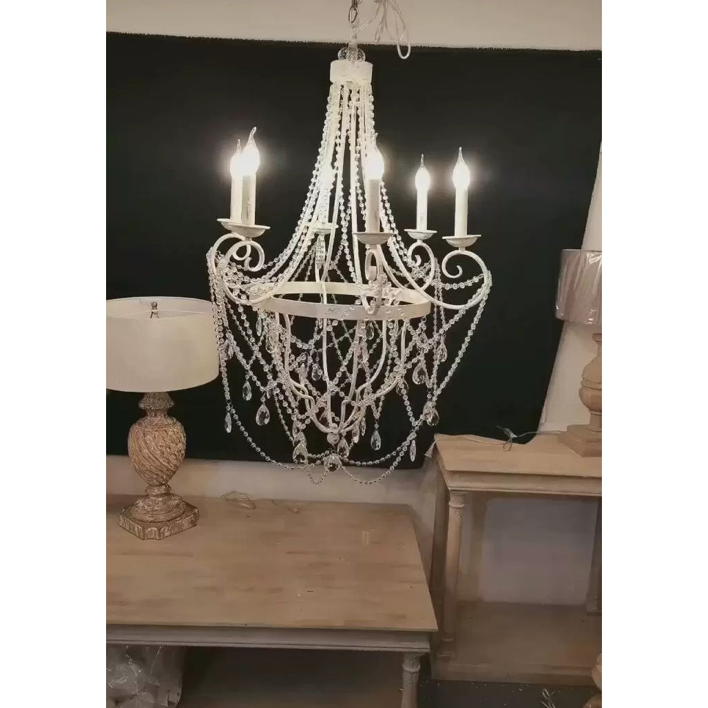 Luster Chandelier Métal Cristal Industriel Traditionnel Vintage - Neutralighting